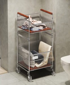 Double-Layer Laundry Basket | Home Clothes Storage & Organizer