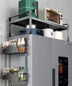 Refrigerator Top Storage Rack | Magnetic Side Kitchen Organizer