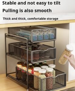 Pull-Out Storage Rack | Cabinet Shelf Organizer Under Sink Multi-Functional Basket