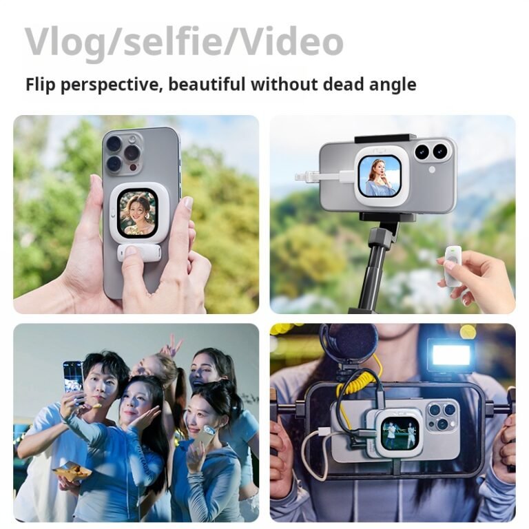 iPhone Selfie Display Wireless Back Camera, Live Streaming